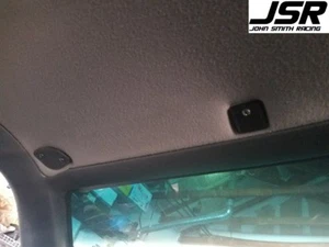 87-93 Ford Mustang Black Sun Visor Block Off Kit 4 Plates 3D Printed ABS - Foto 1 di 1