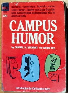 Campus Humor - Samuel D. Stewart 1963 1st Dell Christopher Cerf Harvard Lampoon - Imagen 1 de 6