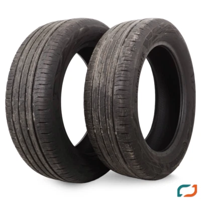 2x 205/55 R17 91V Sommerreifen Continental Eco Contact 6 Reifen DOT24 2x 6,2mm - Bild 1 von 4