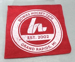Howies Hockey Tape Uomo Rosso TShirt Large Grand Rapids Michigan logo invecchiato - Foto 1 di 5