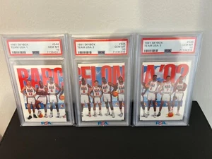 1991 Skybox Team USA #544 #545 #546 PSA 10 - Jordan, Magic, Bird...Dream Team!! - Picture 1 of 4