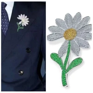 Daisy Daisy Brooch Korean Style Pearl Brooch Suit Collar Pin Girls - Picture 1 of 10