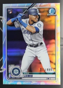 Kyle Lewis - 2020 Bowman Chrome 211/499 Rifrattore #90 RC - Seattle Mariners - Foto 1 di 3