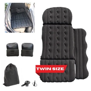 SUV Car Inflatable Twin Air Mattress Backseat Sleeping Bed Pad Pillows Air Pump - Picture 1 of 9