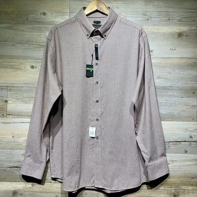 Camisa Jos A Bank Reserve Para Hombre Grande Calce Tradicional Algodón Cachemira Pata de Gallo Foto 1 de 4