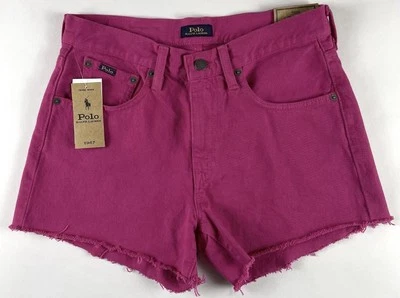 NWT Polo Ralph Lauren Women’s The Crosby Relaxed Short 1967 Pink Pockets Size 26 - Image 1 of 2
