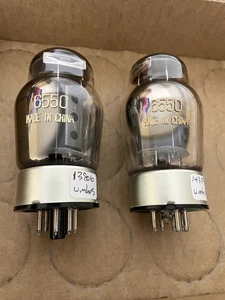 Due tubi sottovuoto cinesi 6550 (uno nuovo con scatola) uno ha spilla guida rotta - Foto 1 di 5