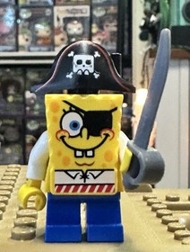 LEGO SpongeBob SquarePants Minifigure - Pirate SpongeBob - From Set 3817 bob032