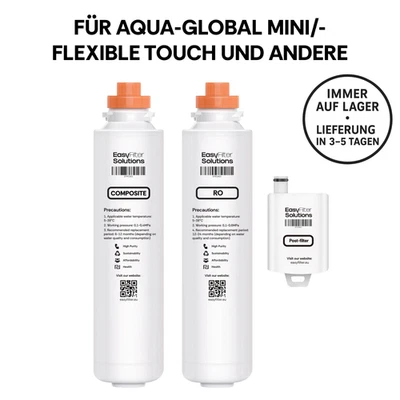 EasyFilter Filtersätze Composite, Membran, Nachfilter für Aqua-Global Wasserbar - Bild 1 von 4