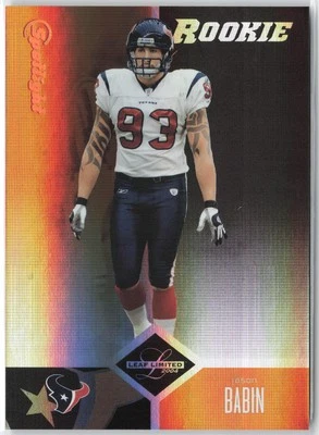Holofote Jason Babin RC Rookie 2004 Leaf Limited bronze #170/100 Texans - Imagem 1 de 2