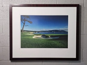 18th Green Pebble Beach Limitad Edition Photography By Douglas Steakley Framed - Picture 1 of 10