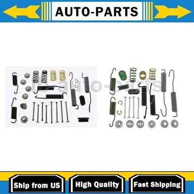 Kit de herrajes de freno de tambor delantero trasero 2 piezas para camioneta GMC C15/C1500 1967-1969 5,7 L Foto 1 de 4