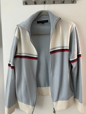 French Connection Men’s Zipper Cardigan Wool Size L Used Good - Image 1 of 4