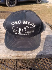 Vintage C & C Meats Morehead KY Trucker Netty Hat - Picture 1 of 4