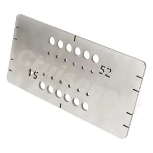 US For Electric Guitar Stainless Steel String Through Body Drill Template Silver - Picture 1 of 10