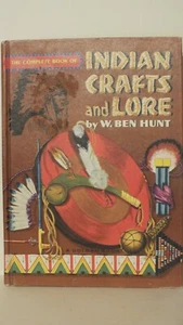 Vintage Golden Book Indian Crafts And Lore Practical Guide 1971 Retro Graphics - Picture 1 of 6