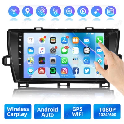 Android 15 For Toyota Prius 2010-2015 Radio Car Carplay Stereo GPS Navi 2+32G 9" - Image 1 of 4