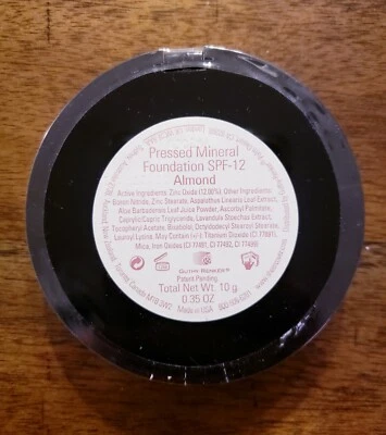 Rare Sheer Cover ALMOND Pressed Mineral FOUNDATION SPF-12 LARGE 10g NEW & SEALED - Image 1 of 2