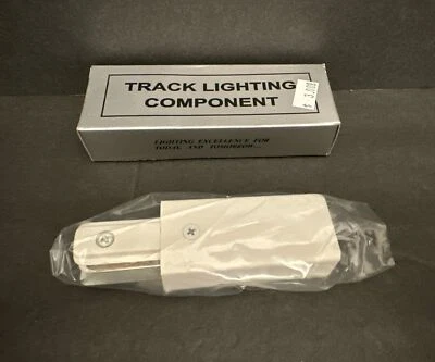 Alimentación de alimentación de extremo vivo WAC Lighting LLE para sistemas L-Track, blanco Foto 1 de 4