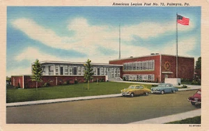 PALMYRA PA LEGIÓN AMERICANA POST 72 AÑOS 50 VINTAGE LINO POSTAL 072424 T - Imagen 1 de 2