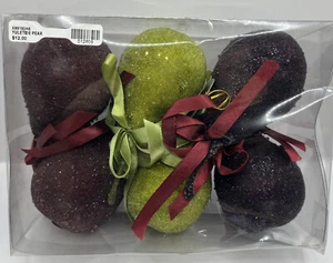 (6) WINWARD HOLIDAYS Perlen-Weihnachtsbirnenornamente 4" - Bild 1 von 9