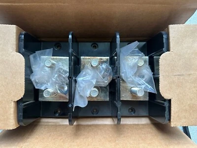 NEW Marathon 1453606 Distribution Power Terminal Block 410A 600V 3P 1/2-13 Stud - Image 1 of 4