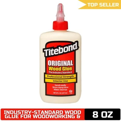 Titebond Original Wood Glue 5063 - Industry Standard for Woodworking, 8 oz
