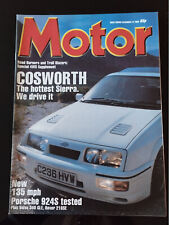 MOTOR Magazine 14/12/1985; Ford Cosworth/ Porsche 924 S/ Volvo 340 GLE/ Rover 21