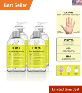 Medical Grade Hand Sanitizer Gel - 97% ORGANIC - 12 FL.OZ. PACK OF 4 - Picture 1 of 10
