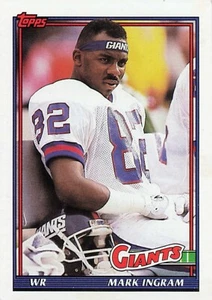 1991 Topps Football Card #17 Mark Ingram - Picture 1 of 2