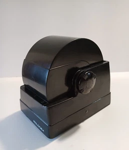 VINTAGE ROLODEX BLACK ROTARY CARD FILE NEW YORK ZEPHYR AMERICAN MADE IN U.S.A - Picture 1 of 7