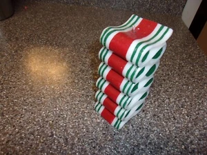 Avon Ribbon Candle Christmas Holiday Red Green White Vintage - Picture 1 of 1