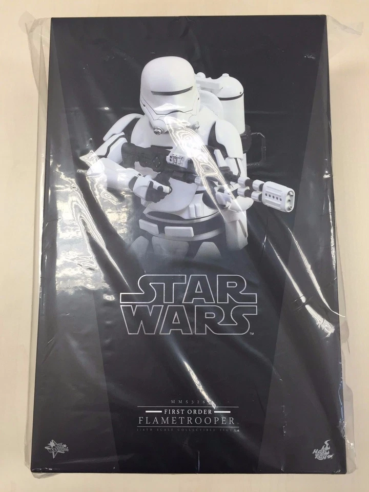Hot Toys MMS 326 Star Wars Force Awakens First Order Flametrooper Figure NEW - Image 1 of 1