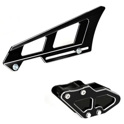 Juego de protector de cadena trasero negro grabado 3D para KAWASAKI KLX 125 150 140 Foto 1 de 4
