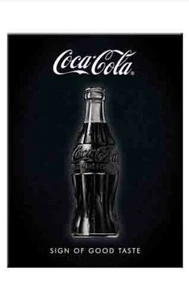 Retro Metal Magnet COCA COLA 'Sign of Good' Taste 8 x 6cm Licensed Nostalgic Art - Bild 1 von 4