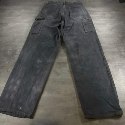 Jean Brandy Melville Galt Carpenter Mujer Gris Negro Desteñido Carpintero Trabajo Tarea Foto 1 de 4