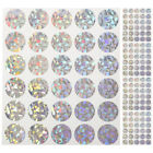 5 Sheets Papier Rubbelkarten-Aufkleber Runde Etiketten Rubbel-Sticker-Preise