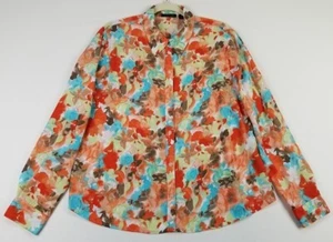 Jennifer Lloyd Button Up Shirt Women XL Extra Large Abstract Long Sleeves Artsy - Picture 1 of 8