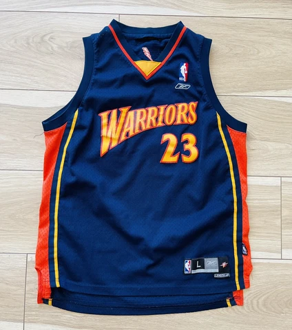 Vintage Reebok Jason Richardson Golden State Warriors Jersey Youth L +2 SEWN Cover