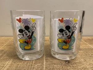 2 Walt Disney World 2000 Celebration Magic Kingdom Mickey Mouse Glasses - Picture 1 of 6