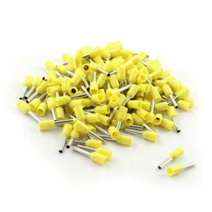 160 Pcs E1008 1.0mm2 18AWG Wire Yellow Insulation Tublar Ends Cable Terminals⊕IK - Picture 1 of 4
