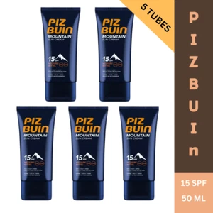 5 x PIZ BUIN Mountain Sun Cream SPF 15 UVA/UVB 50ml - Sun, Cold, Wind Protection - Picture 1 of 4