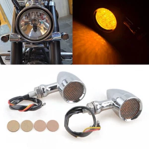 Luces LED cromadas señales de giro para motocicleta Honda Shadow VLX 600 VT750 VT1100 - Imagen 1 de 7