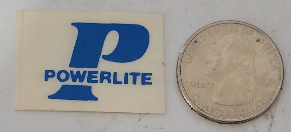 Old school NOS  Powerlite bmx bike decal sticker handlebar seat post frame blue - Image 1 of 1