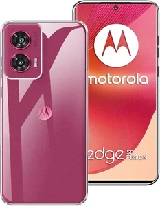 COVER TRASPARENTE PER MOTOROLA EDGE 50 FUSION CUSTODIA SILICONE TPU ULTRA SLIM - Zdjęcie 1 z 10