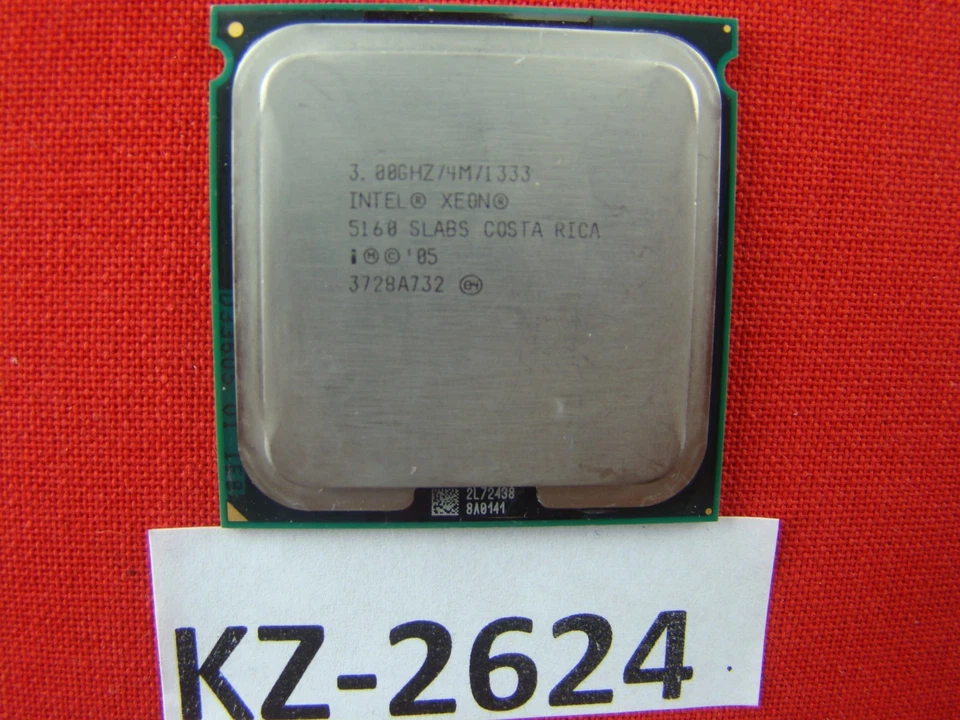 Intel Xeon 5160 Slabs 3GHz/4MB/1333MHz Socket/Socket 771 Dual Core CPU #KZ-2624 - Image 1 of 1