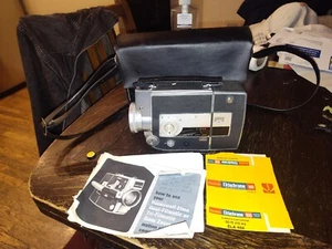 Vintage Elmo C200 Super 8 Camera W Case And Manual  - Picture 1 of 6