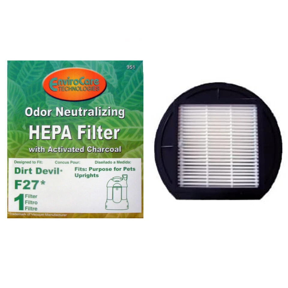 Filtro de copo de poeira HEPA F27 serve para uso vertical Dirt Devil para animais de estimação 1LY2108000 - Imagem 1 de 1