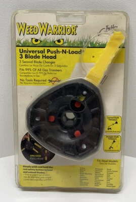 Weed Warrior PUSH-N-LOAD 3 Blade head -Fits Most Models - Brand New In Box! - Image 1 of 4