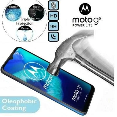 Protector de Pantalla 100% Vidrio Templado XT2055 Luz Para Motorola Moto G8 Power Lite Foto 1 de 2